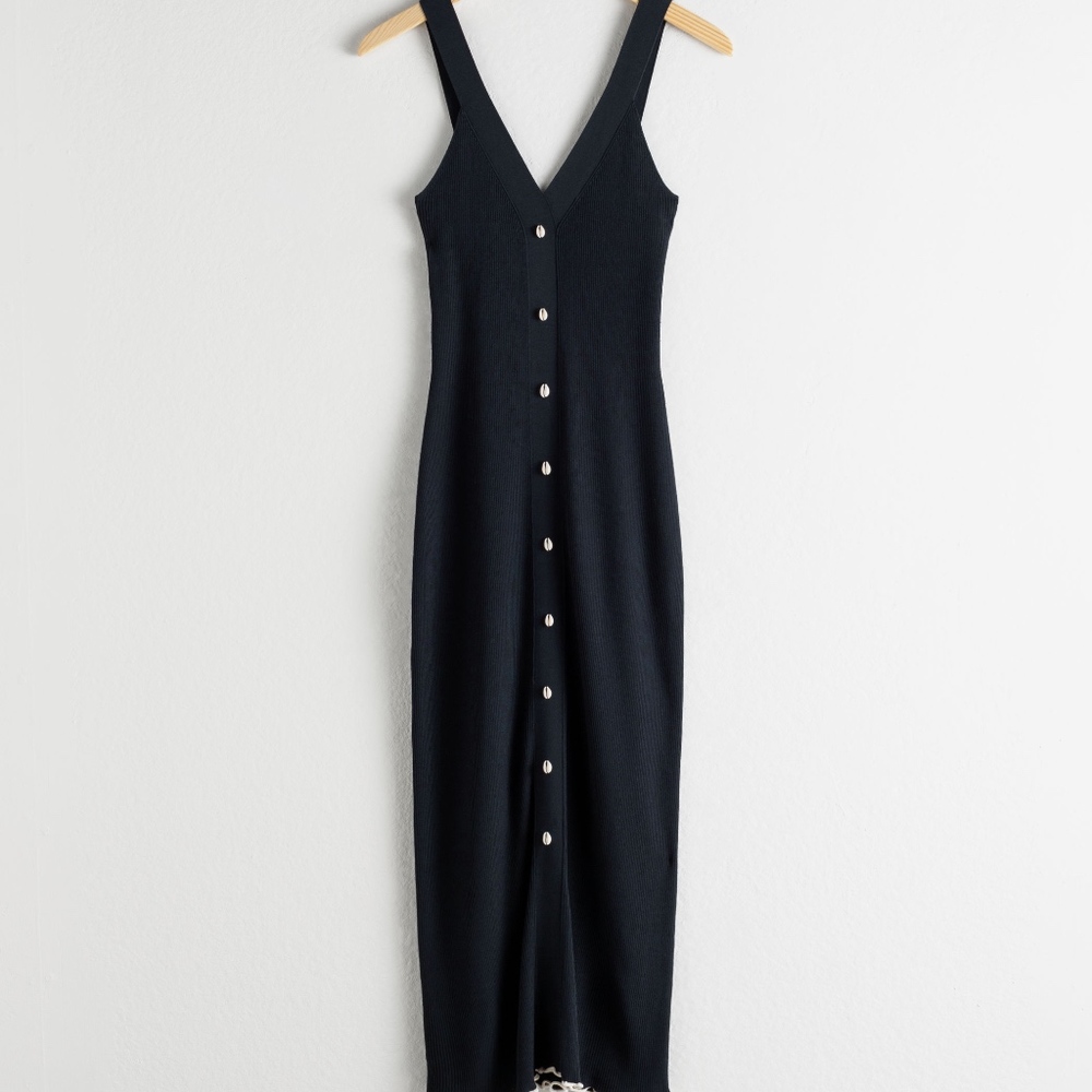 Puka Shell Micro Knit Midi Dress